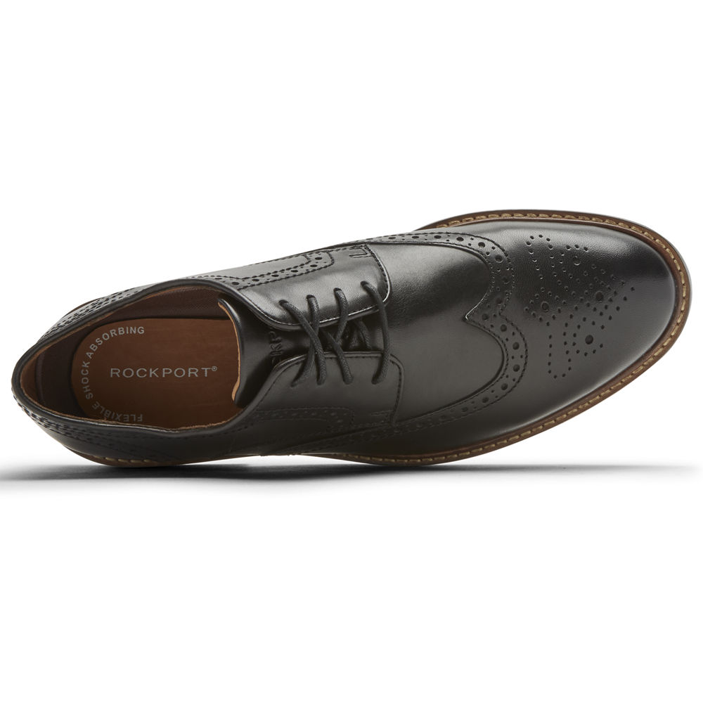 Rockport Snøre Sko Herre Svart - Kenton Wingtip - LNTU16708